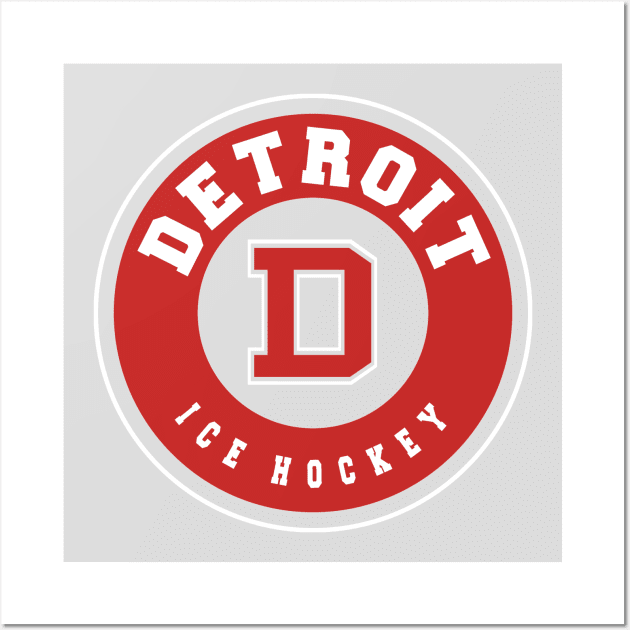 Detroit ice hockey Wall Art by BVHstudio